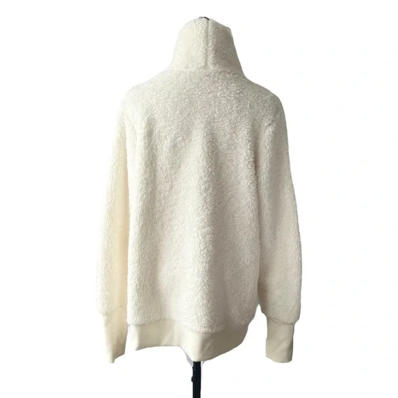 Athleta Nirvana Sherpa Funnel Neck Sweatshirt | LARGE - Picture 5 of 9